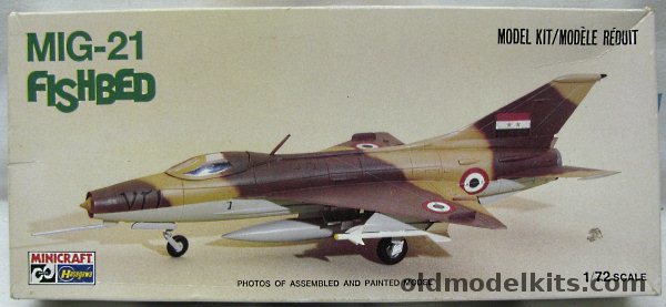 Hasegawa 1/72 Mikoyan-Gurevich Mig-21 F-13 'Fishbed' - Egyptian or Israeli Air Forces, 1012 plastic model kit